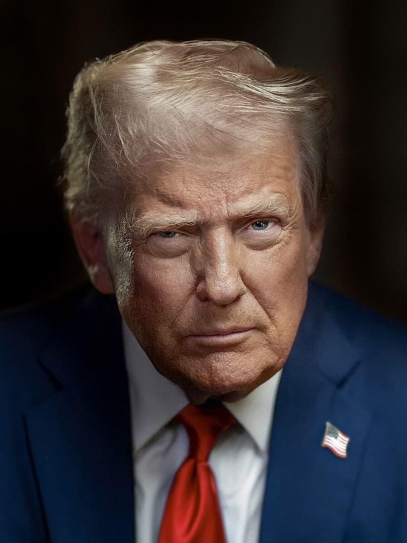 Дональд Трамп, официальный президентский портрет