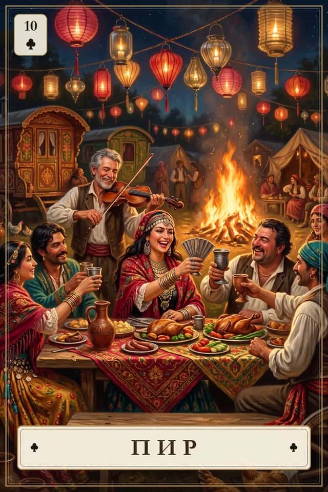 Цыганская карта «Пир»